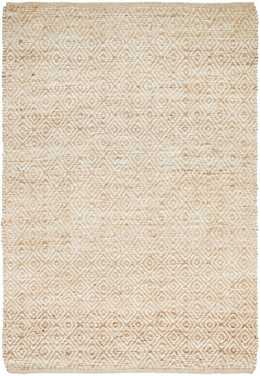 Aanya Textured Pattern Two-Tone Natural Jute Rug
